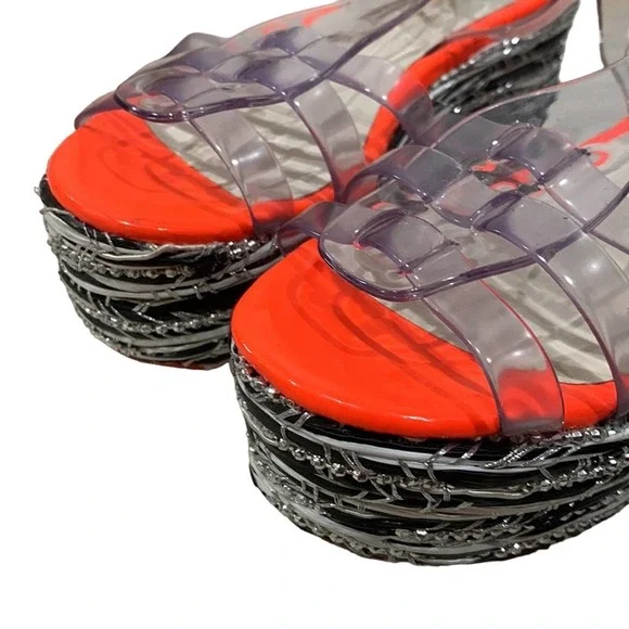 Sophia Webster Suki Jelly Platform Wedge Sandal - Picture 5 of 9